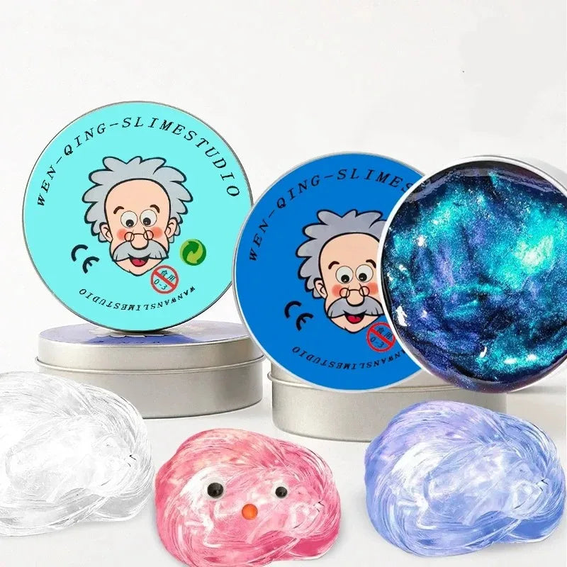 Crystal Slime Stress Relief Fidget Toy – Fluffy Putty for Kids