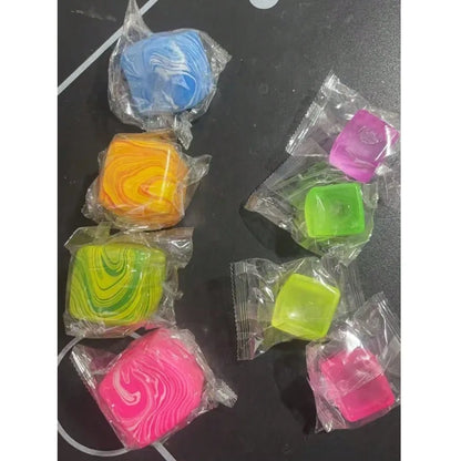 Slow Rebound Ice Cube Squeeze Toy – Soft Stress Relief