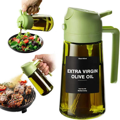 2-in-1 Olive Oil Sprayer & Dispenser Bottle 470ml