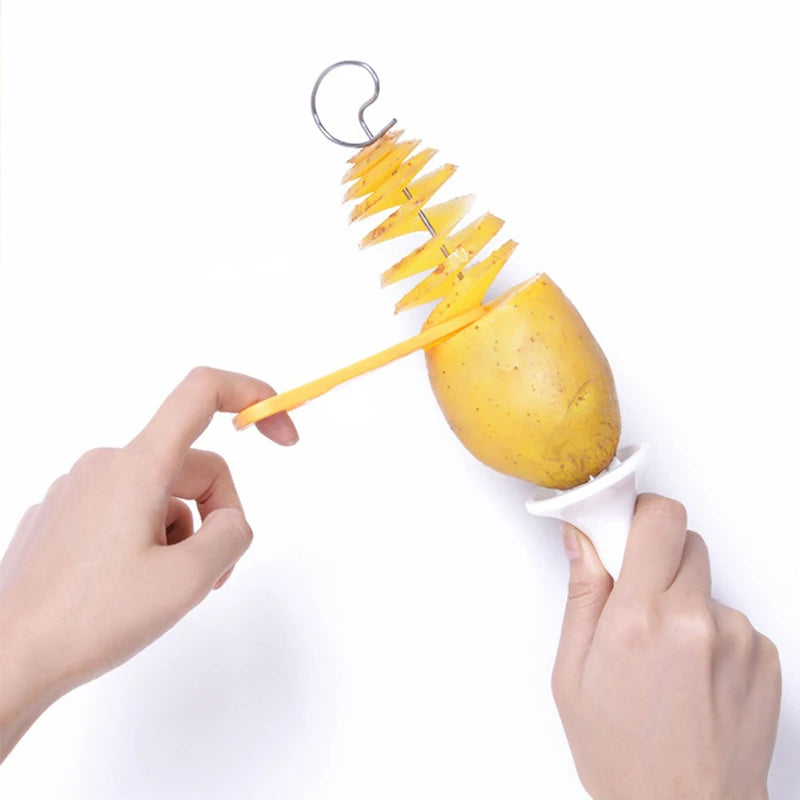 Spiral Potato Cutter & Tornado Skewer Set – DIY Twister