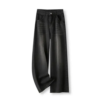 High-Waisted Wide-Leg Jeans for Women – Loose Straight Denim