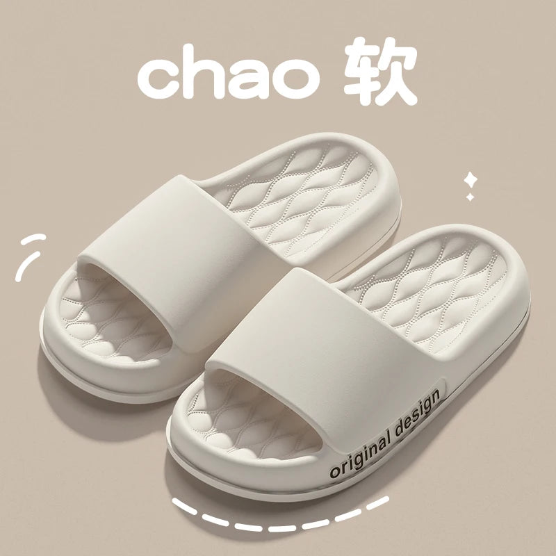 Men's Cloud Slide Sandals – Soft Non-Slip Indoor Outdoor Slippers