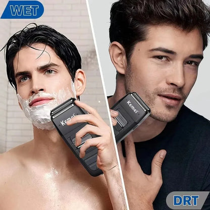 Kemei KM-1102 Electric Shaver Twin Blade Reciprocating Cordless Beard Razor