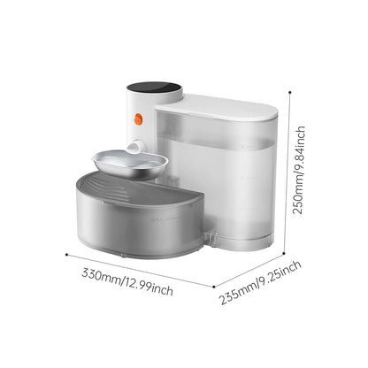 Stainless Steel Pet Water Fountain – Auto-Purifying Dispenser