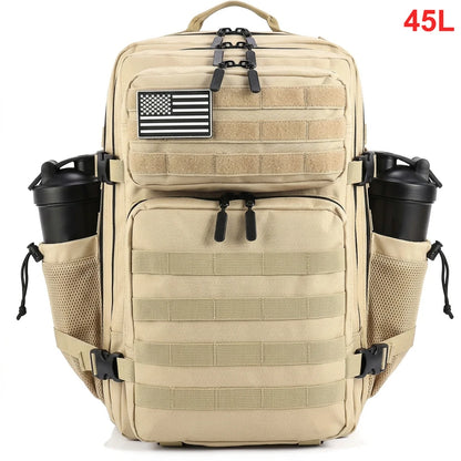 45L Tactical Backpack – Waterproof MOLLE Gym & Hiking Bag