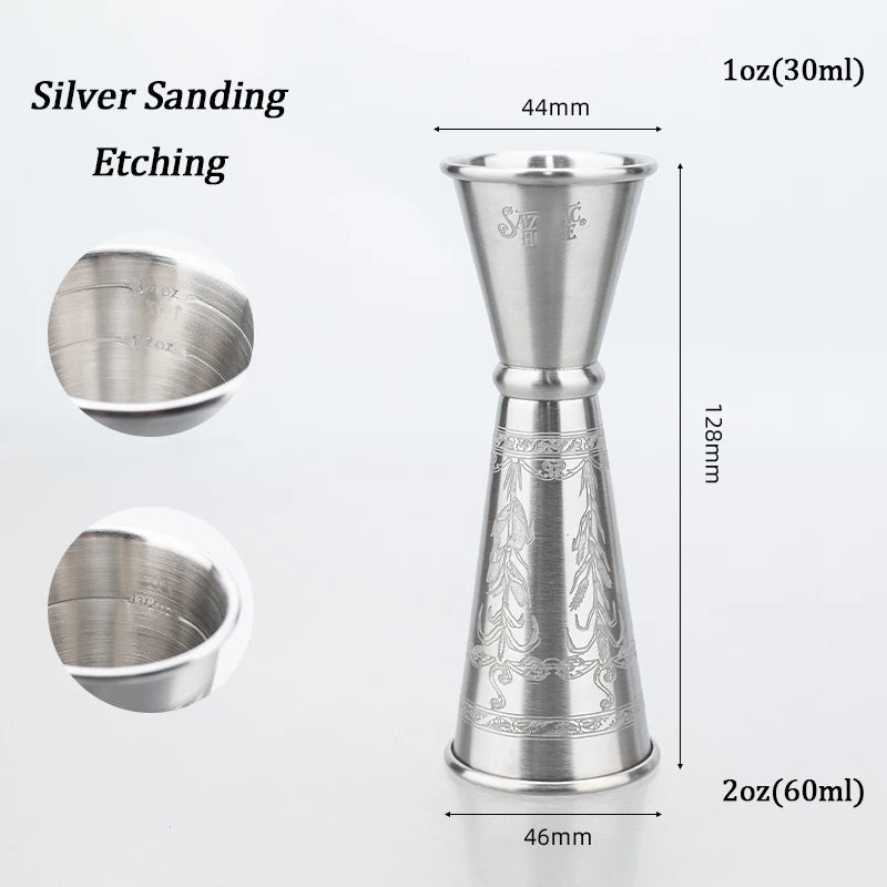 Stainless Steel Double Jigger – 30ml/60ml Cocktail Measure Cup