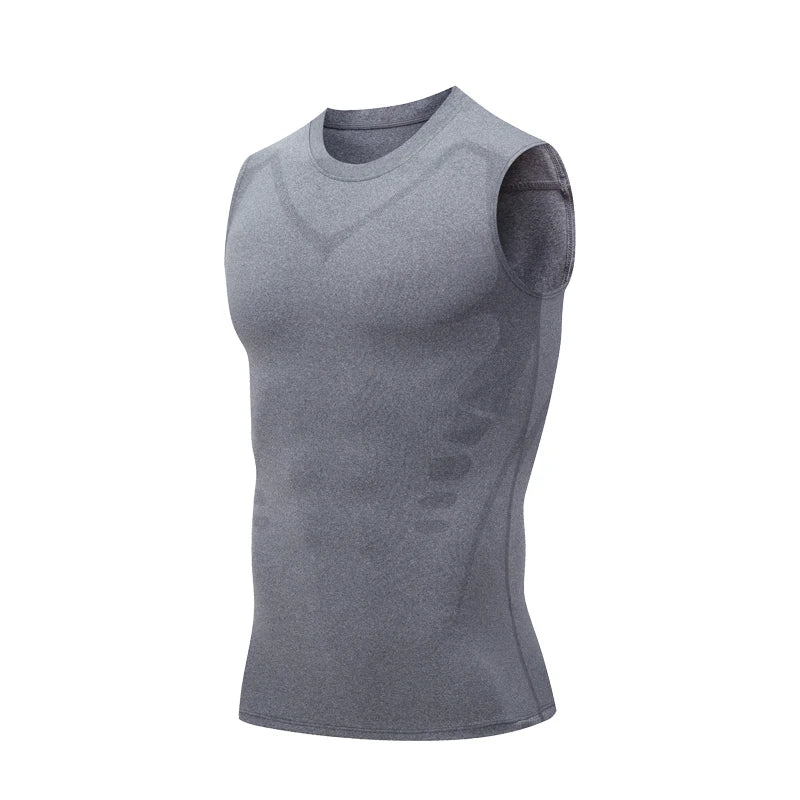 Men's Compression Tank Top – Sleeveless Quick-Dry Gym Shirt