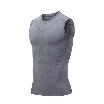 Men's Compression Tank Top – Sleeveless Quick-Dry Gym Shirt