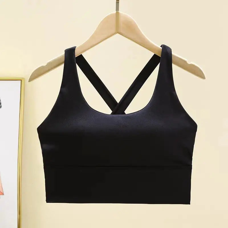 High-Impact Push-Up Sports Bra with Fixed Pads
