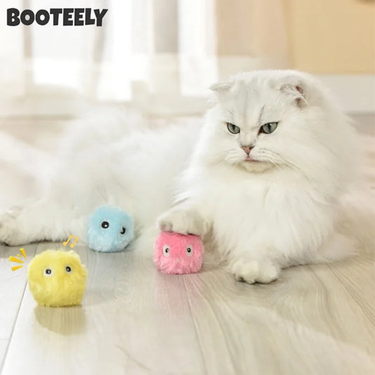 Interactive Plush Catnip Ball Toy for Cats & Dogs