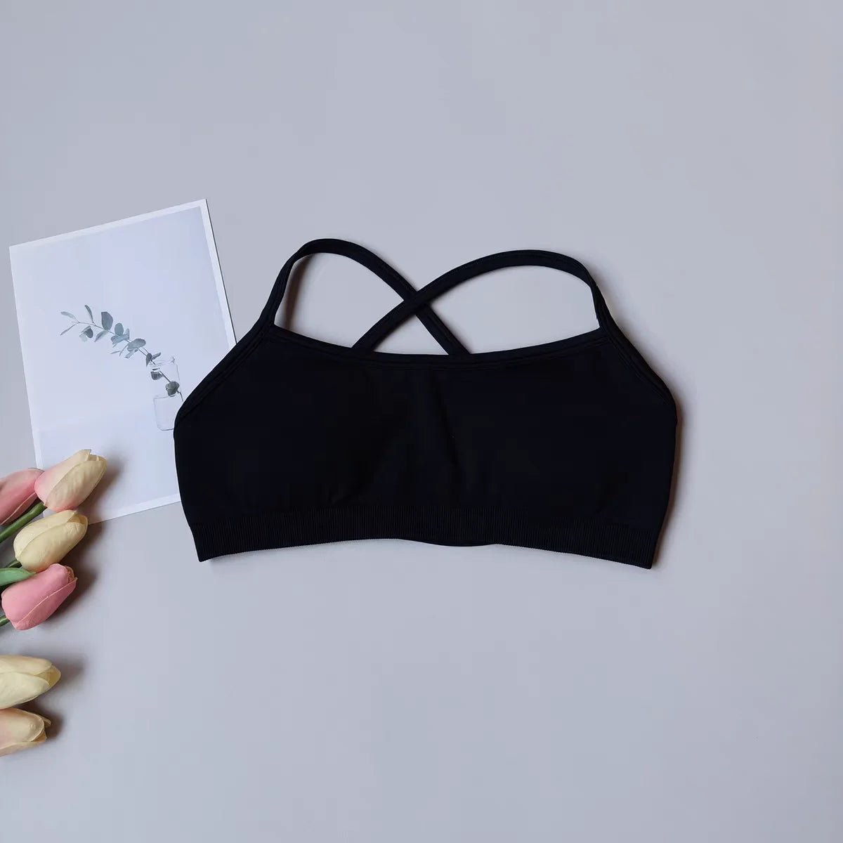 Seamless Sports Bra for Women – Racerback Yoga & Gym Top