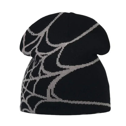 Y2K Letter Print Knit Beanie Hat – Unisex Winter Cap