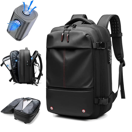 17-Inch Laptop Backpack for Men – Expandable Travel & Business Bag