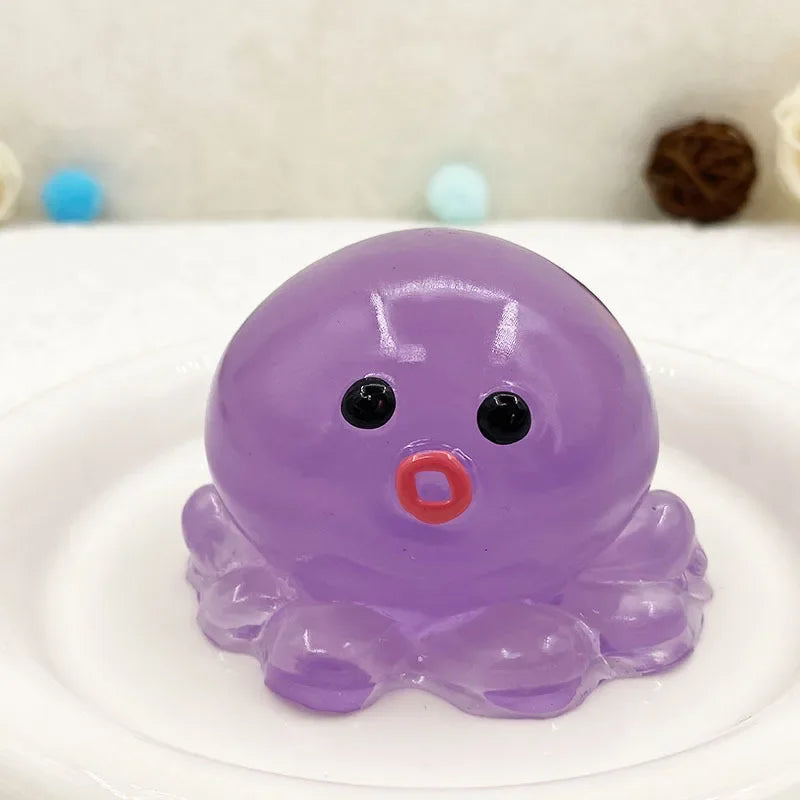 Bubble Octopus Squishy Stress Relief Toy – Slow Rise Squeeze Ball