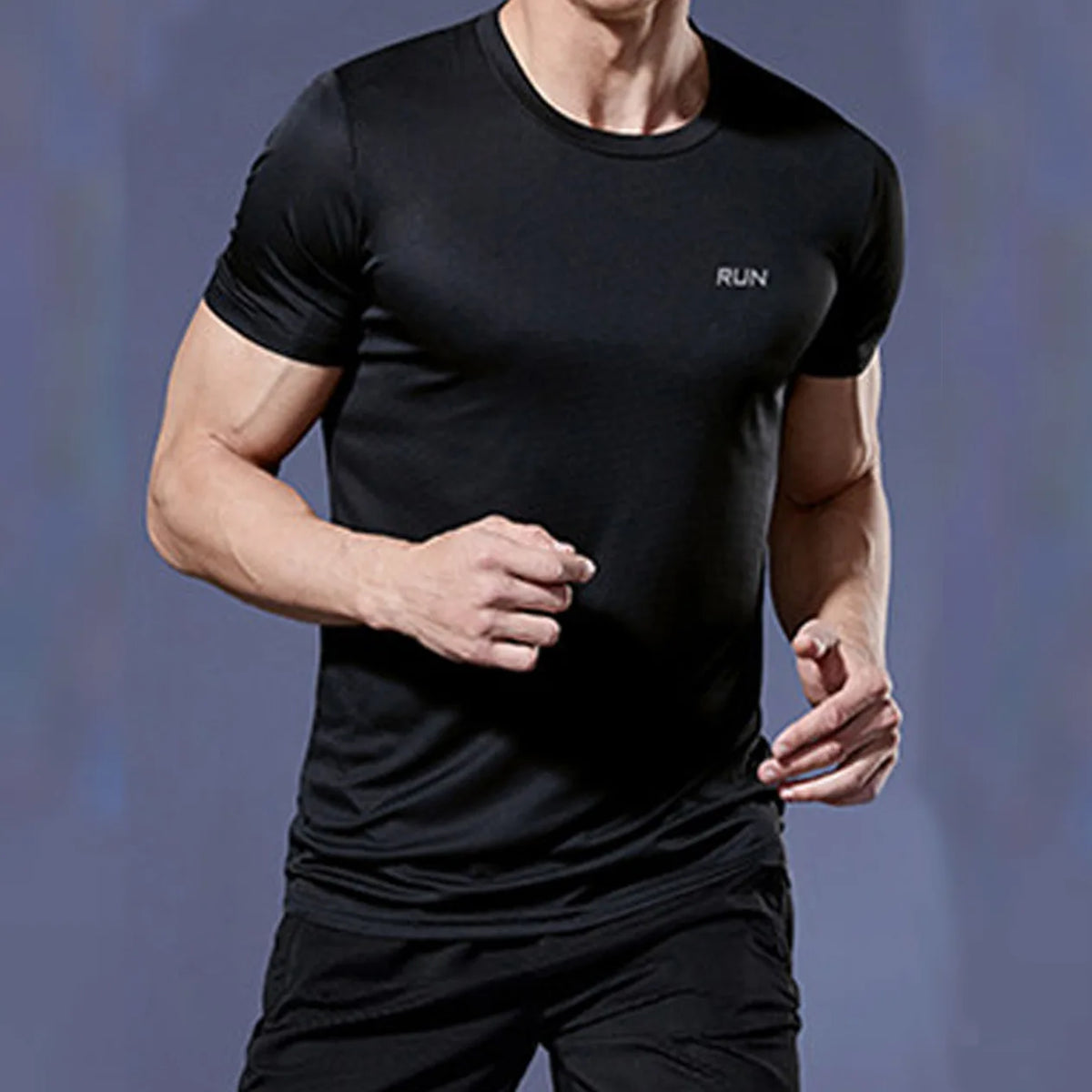 Men's Quick Dry Gym T-Shirt - Short Sleeve Running & Training Top