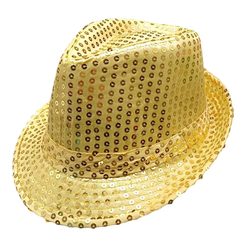 Sequin Jazz Fedora Hat – Shiny Party & Performance Cap