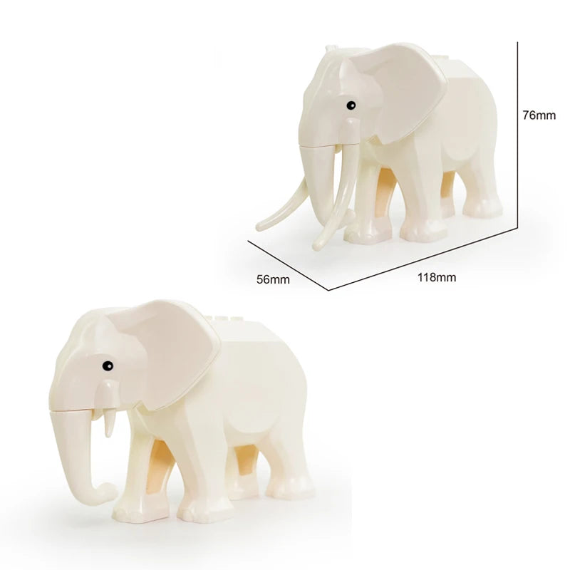 Animal Building Block Mini Figures – MOC Zoo & Farm Creatures Set for Kids