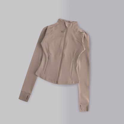 Women's Full-Zip Yoga Jacket with Thumbholes