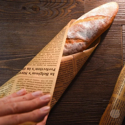 Retro Newspaper Print Food Wrapping Paper – Grease-Proof