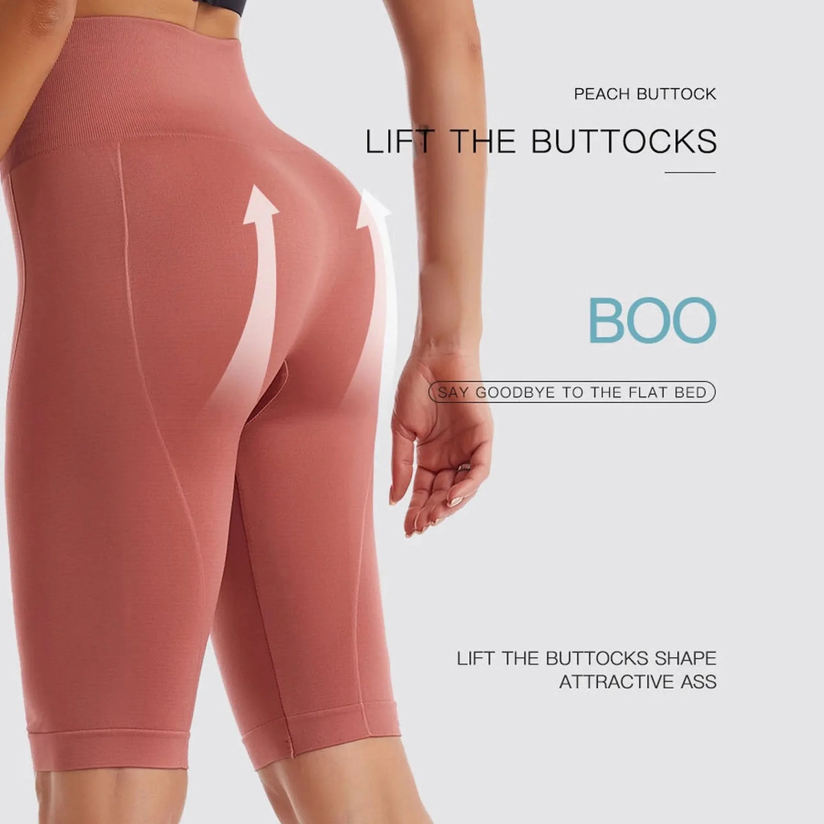 Women's Seamless Yoga Shorts – High Waist Tummy Control