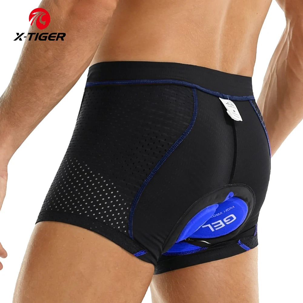 5D Gel Pad Men's Cycling Underwear Shorts – Breathable Bike Underpants