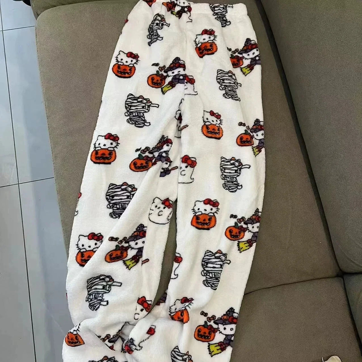 Hello Kitty Halloween Flannel Pajama Pants for Women