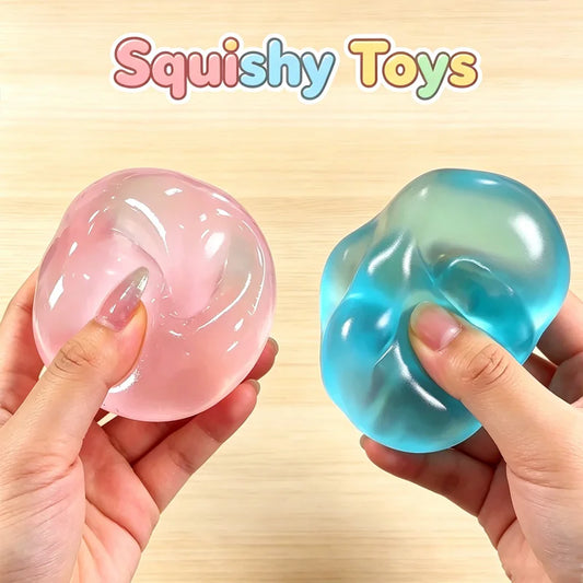 Transparent Squishy Stress Ball – Soft Slow-Rebound Sensory Fidget Toy