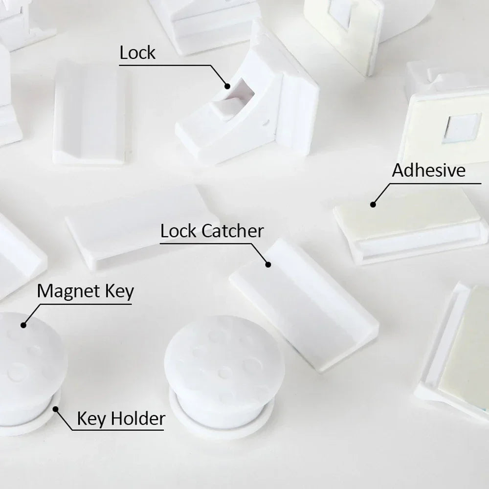Magnetic Baby Safety Lock – Invisible Cabinet & Drawer Latch