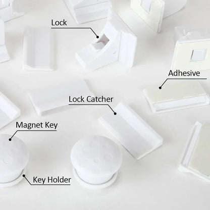 Magnetic Baby Safety Lock – Invisible Cabinet & Drawer Latch