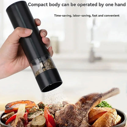 Electric Salt & Pepper Grinder USB Rechargeable with Adjustable Coarseness
