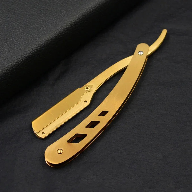 Folding Straight Razor – Barber Hair Shaving Knife for Men & Women