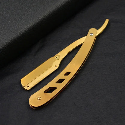 Folding Straight Razor – Barber Hair Shaving Knife for Men & Women