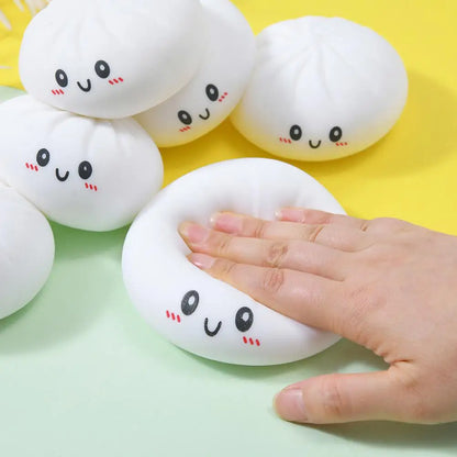 Dumpling Squishy Stress Ball – Fidget Sensory Toy with Steamer