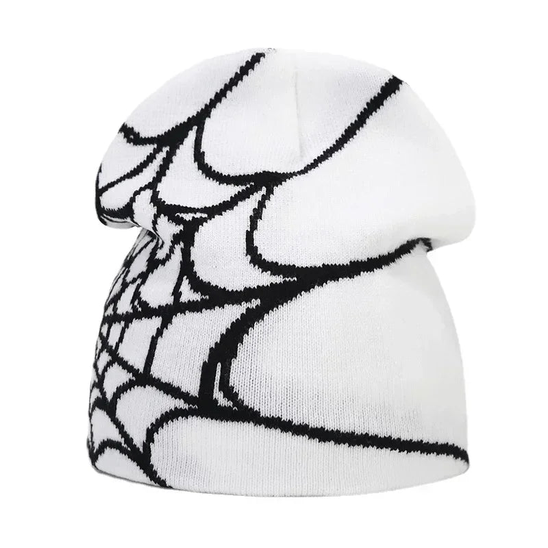 Y2K Letter Print Knit Beanie Hat – Unisex Winter Cap