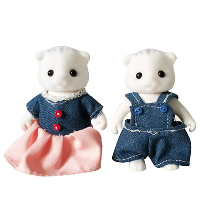 Animal Family Dollhouse Figures – Simulation Forest Animal Toy Set