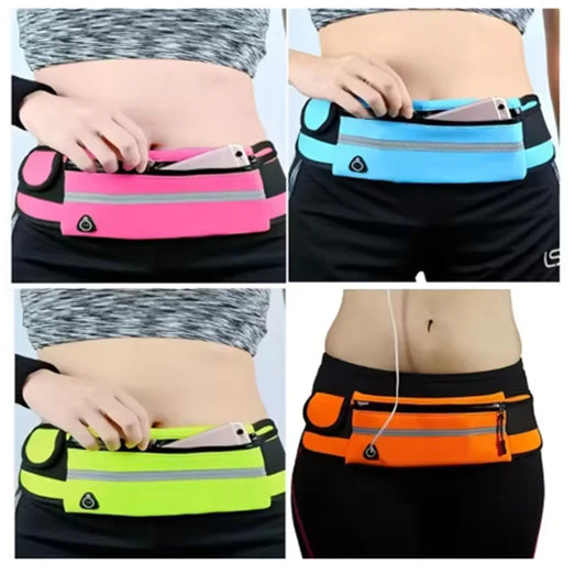 Running Waist Bag – Waterproof Sports Belt with Water Bottle Holder