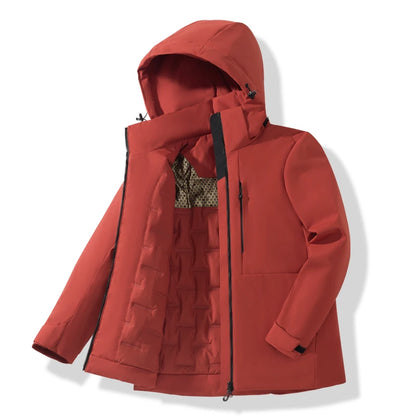 Waterproof Fleece Windbreaker Jacket – Unisex Winter Hiking Coat