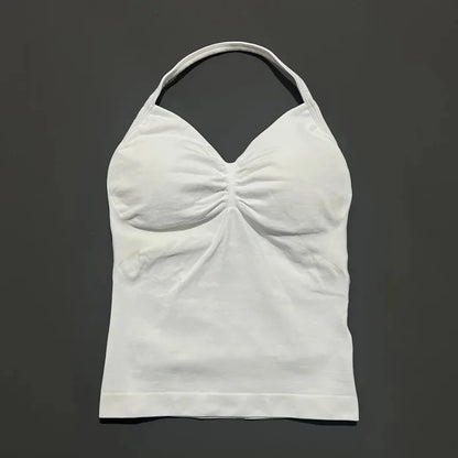 Women's Open Back Sports Bra Yoga Top | Breathable Stretchy