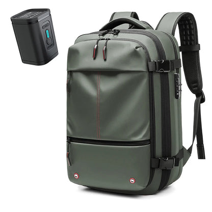 17-Inch Laptop Backpack for Men – Expandable Travel & Business Bag