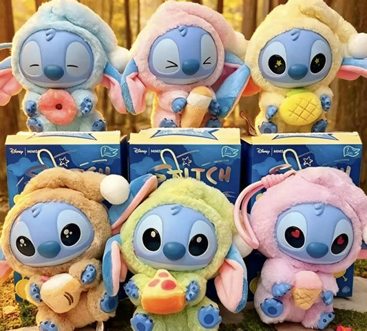 Stitch Plush Blind Box Set – 6 Cute Velvet Dolls