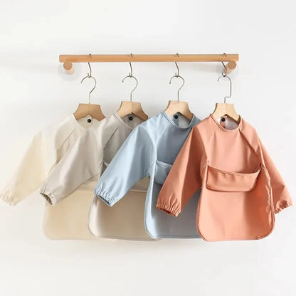 Kids Waterproof Long Sleeve Art Smock Bib Apron