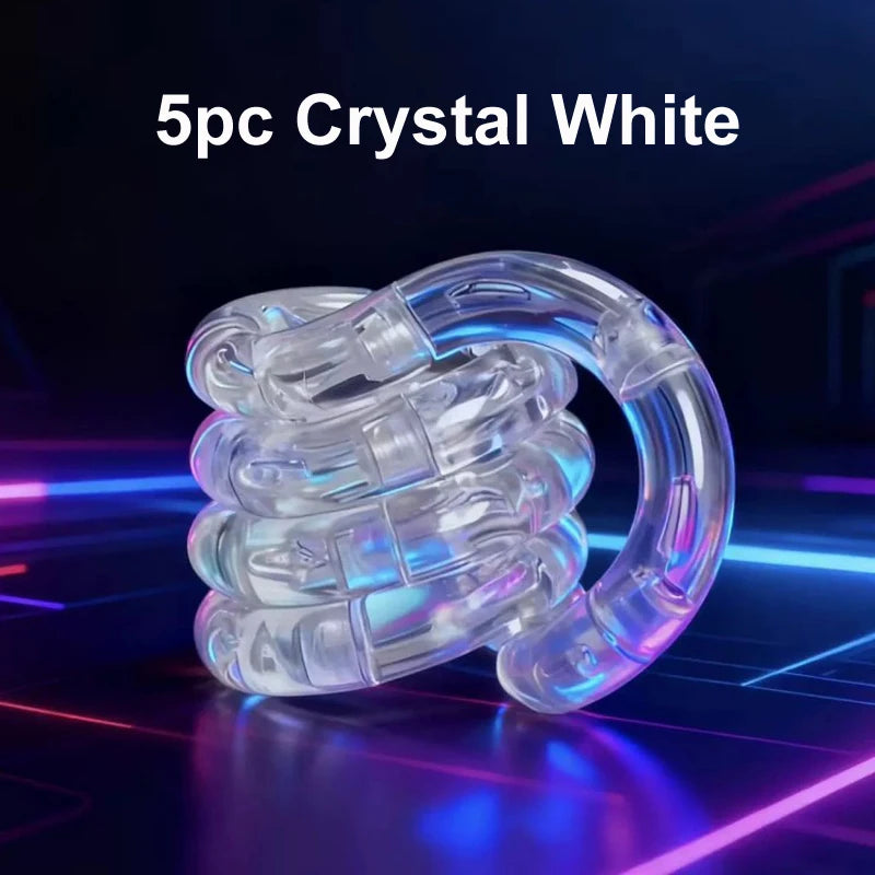 Crystal Twist Fidget Toy – Deformable Rope Stress Relief (1/3/5 Pack)