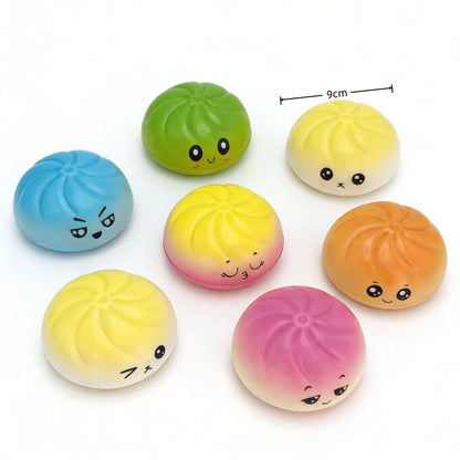 Squishy Bun Blind Box Fidget Toy – Rainbow Mystery