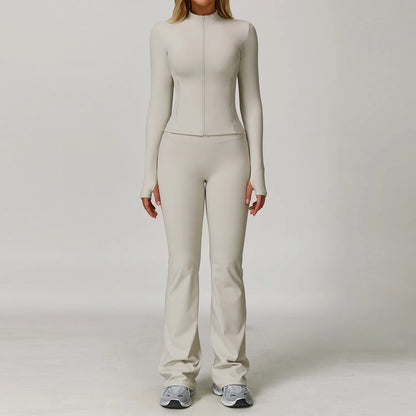 Women's Yoga Set 2-3 Piece Workout Tracksuit with Sports Bra