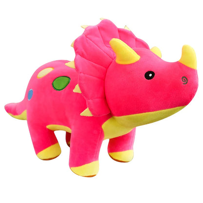 Dinosaur Stuffed Animal Plush Toy for Kids – Triceratops & Stegosaurus