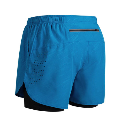 Men's Reflective Running Shorts – Double-Layer Quick-Dry Training Shorts