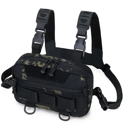 Tactical Chest Rig Bag – Outdoor Vest Pouch for Hiking & Camping