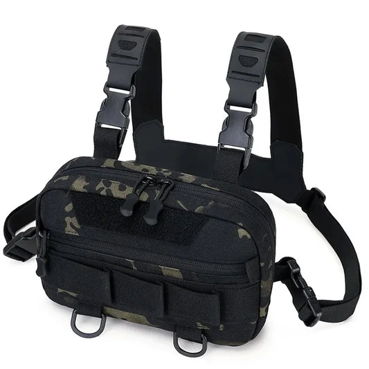 Tactical Chest Rig Bag – Outdoor Vest Pouch for Hiking & Camping