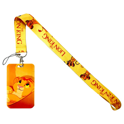 Anime Cartoon Lanyard with ID Card Holder & Keychain Strap