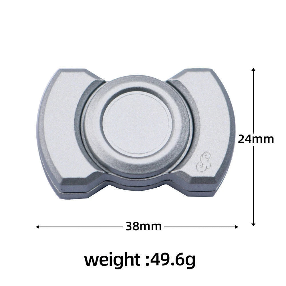 3-in-1 EDC Fidget Spinner – Alloy Skull Slider Stress Relief Toy